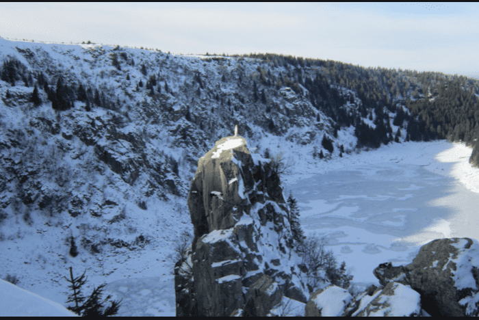 Balade en Raquettes à Neige - Le Lac Blanc en Alsace 