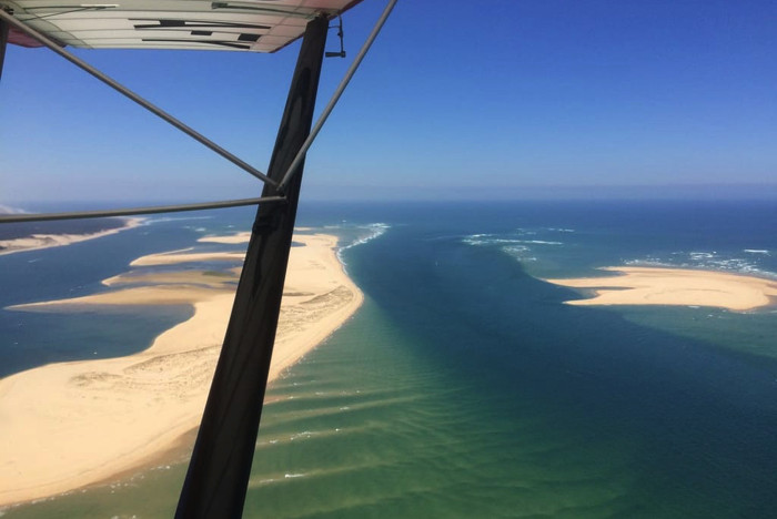 Baptême en avion léger au dessus du bassin d'Arcachon