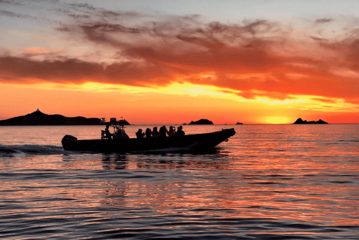Coucher de soleil en bateau - Saint Raphaël