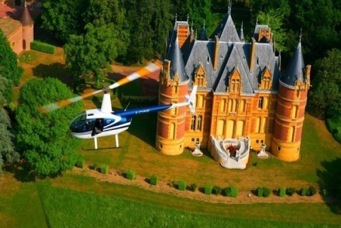 Vol en hélicoptère - Châteaux du Beaujolais