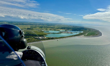 Baptême en ULM Autogire dans la baie de Somme depuis Abbeville
