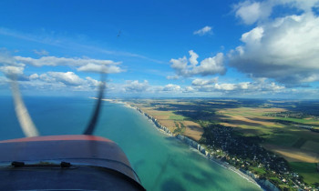 Vol d'excursion de Paris en Normandie - Coavionnage