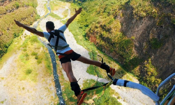 Saut à l'élastique de 115 mètres - La Réunion