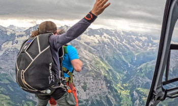 Saut en Parachute Tandem Eiger Mountain Swoop - Lauterbrunnen - Suisse 
