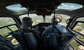 Initiation au pilotage d'hélicoptère R44 à Grenoble
