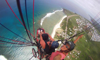 Vol en parapente sur l'île de la Réunion