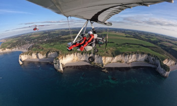 Vol en ULM pendulaire Falaises d'Etretat - Le Havre