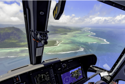 Vol en Hélicoptère à l'Île Maurice Sud depuis Chamarel
