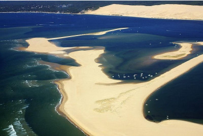 Baptême hélicoptère autour du Bassin d'Arcachon, Dune du Pilat, Cap Ferret