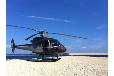 Baptême hélicoptère autour du Bassin d'Arcachon, Dune du Pilat, Cap Ferret