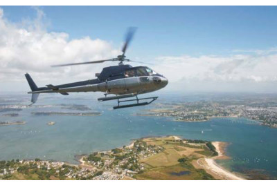 Baptême Hélicoptère Bretagne - Golfe du Morbihan - Vannes
