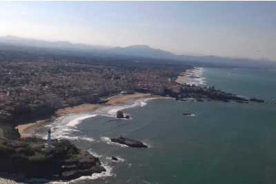 Vol panoramique en hélicoptère - Biarritz Côte-Basque