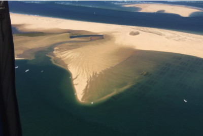 Baptême en avion léger au dessus du bassin d'Arcachon