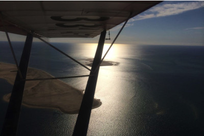 Baptême en avion léger au dessus du bassin d'Arcachon