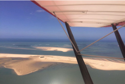Baptême en avion léger au dessus du bassin d'Arcachon
