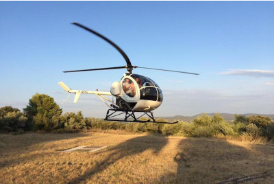 Baptême de l'air en hélicoptère privé avec le Père Noël - proche Montpellier