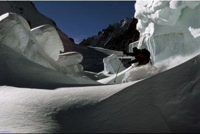 Descente en ski La Vallée Blanche - Mont-Blanc