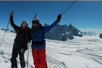 Descente en ski La Vallée Blanche - Mont-Blanc