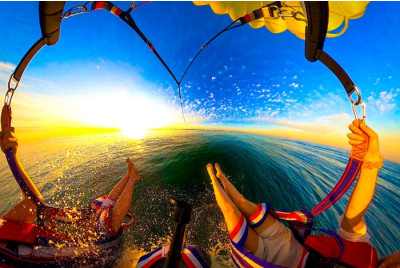 Parachute ascensionnel en mer à La Rochelle