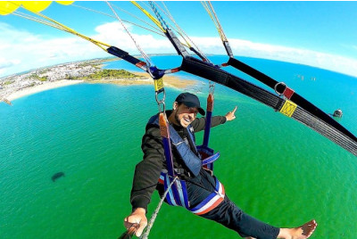 Parachute ascensionnel en mer à La Rochelle