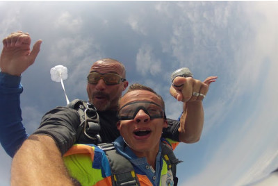 Saut en Parachute tandem près d'Etretat