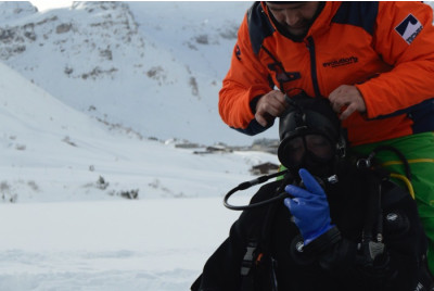 Plongée sous glace - Tignes proche Val d'Isère