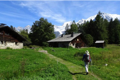 Randonnée pédestre au coucher de soleil - Morzine