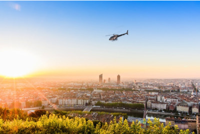 Vol panoramique en Hélicoptère - Tour de Lyon