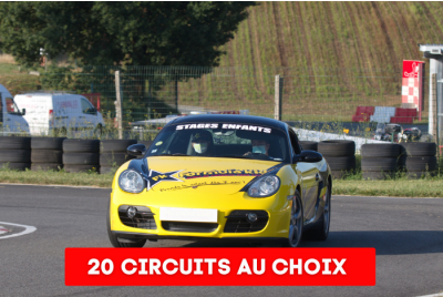 Stage de Pilotage enfant en Porsche Cayman dès 9 ans - 20 circuits au choix