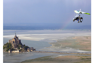 Baptême en ULM Pendulaire - Mont-Saint-Michel