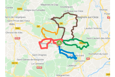 Balade touristique en vélo électrique à la découverte d'Uzès