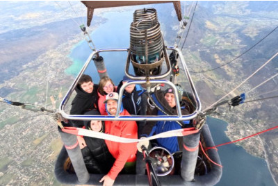 Vol en montgolfière au Lac d'Annecy