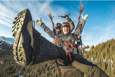 Baptême de parapente depuis le haut des pistes - Courchevel les 3 vallées