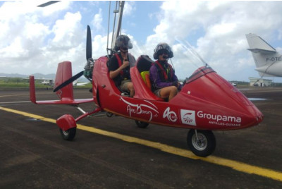 Vol en ULM Autogire au dessus de la Martinique