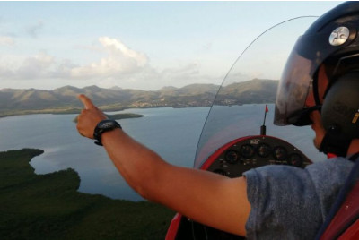 Vol en ULM Autogire au dessus de la Martinique