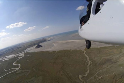 Vols DUO en ULM Pendulaire ou Autogire autour du Mont-Saint-Michel