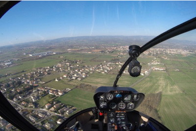 Vol en hélicoptère autour d'Angoulême 