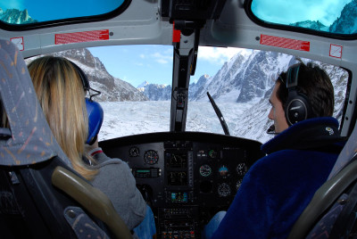 Baptême hélicoptère au Mont-Blanc - Megève