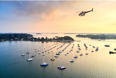 Vol en hélicoptère autour du Golfe du Morbihan