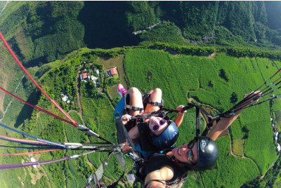 Vol en parapente sur l'île de la Réunion