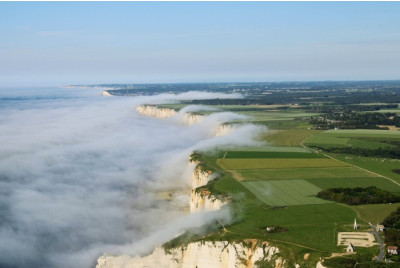 Vol en avion ULM biplan - Falaises d'Etretat - Le Havre