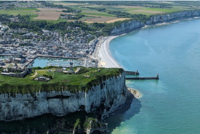 Vol en avion ULM biplan - Falaises d'Etretat - Le Havre