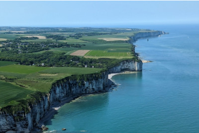 Vol en avion ULM biplan - Falaises d'Etretat - Le Havre