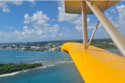 Vol en ULM Hydravion au dessus de la Guadeloupe et ses îles