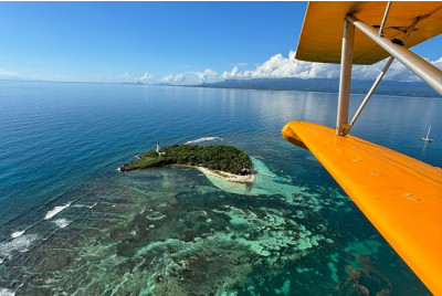 Vol en ULM Hydravion au dessus de la Guadeloupe et ses îles