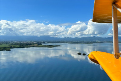 Vol en ULM Hydravion au dessus de la Guadeloupe et ses îles