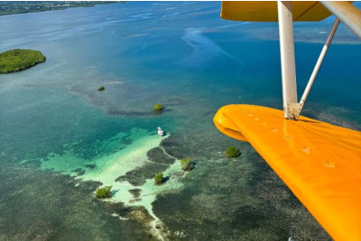Vol en ULM Hydravion au dessus de la Guadeloupe et ses îles