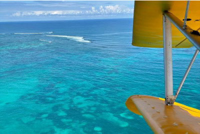 Vol en ULM Hydravion au dessus de la Guadeloupe et ses îles
