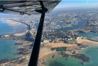 Baptême en avion léger ULM à Dinard