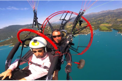 Baptême de l'air en paramoteur à Gap Tallard
